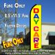 Daycare (Yellow/Multi) Windless Advertising Feather Banner – Flag Only