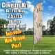 Desert Camo windless Feather Banner Flag Kit (Flag, Pole, & Ground Mt)