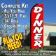 Dinner Windless Advertising Feather Banner – Complete Flag Kit