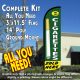 E-Cigarettes Sold Here Windless Feather Banner Flag Kit (Flag, Pole, & Ground Mt)
