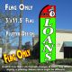EASY LOANS (RED/GREEN) Flutter Feather Banner Flag (11.5 x 3 Feet)