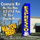 Espresso (Blue/Yellow) Windless Advertising Feather Banner – Complete Flag Kit