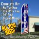 FIREWORKS (Sparklers) Flutter Feather Banner Flag Kit (Flag, Pole, & Ground Mt)