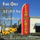 fish & chips flutter feather banner flag