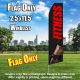 FITNESS black red abs flutter flag
