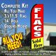 Flags Sold Here Windless Advertising Feather Banner – Complete Flag Kit