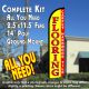 FLOORING (Carpet Tile Hardwood) Windless Feather Banner Flag Kit (Flag, Pole, & Ground Mt)