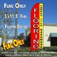 FLOORING CARPET TILE HARDWOOD (RED/YELLOW) Flutter Feather Banner Flag (11.5 x 3 Feet)