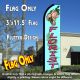 FLORIST Flutter Feather Banner Flag (11.5 x 3 Feet)