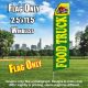 FOOD TRUCK green yellow flutter flag