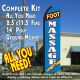 FOOT MASSAGE (Blue/White) Flutter Feather Banner Flag Kit (Flag, Pole, & Ground Mt)