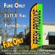 Fresh Produce (Sunburst) Windless Advertising Feather Banner – Flag Only