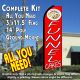 FUNNEL CAKES (Red) Flutter Feather Banner Flag Kit (Flag, Pole, and Ground Mount)