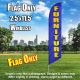 FURNITUREblue yellow windless flag