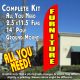FURNITURE (red/Yellow) windless Banner Flag Kit (Flag, Pole, & Ground Mt)