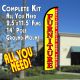 Furniture Sale (Yellow/red)  Feather Banner Flag Kit (Flag, Pole, & Ground Mt) 