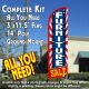 Furniture Sale (Starburst) Windless Feather Banner Flag Kit (Flag, Pole, & Ground Mt)