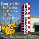 GRAND OPENING (Stars & Stripes) Flutter Feather Banner Flag Kit (Flag, Pole, & Ground Mt)