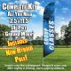 Group Classes Women Fitness (Blue/White) Windless Feather Flag Kit