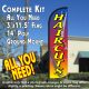HairCuts Windless Feather Banner Flag Kit 