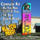HAIR SALON (Multi-colored) Flutter Feather Banner Flag Kit 