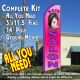 HAIR SALON (Pink) Flutter Feather Banner Flag Kit