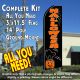 HALLOWEEN (Cat) Flutter Feather Banner Flag Kit (Flag, Pole, & Ground Mt)