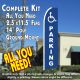 HANDICAPPED PARKING (Blue) Flutter Feather Banner Flag Kit (Flag, Pole, & Ground Mt)