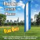 HONDURAS bluw feather windless flag