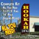 Hookah Lounge (Brown/Yellow) Windless Advertising Feather Banner – Complete Flag Kit