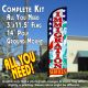Immigration Services Windless Feather Banner Flag Kit (Flag, Pole, & Ground Mt)