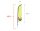 Custom Feather Angled Flag (X-Large) 18ft tall