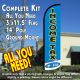 Income Tax e-file (Light Blue/White) Windless Feather Banner Flag Kit (Flag, Pole, & Ground Mt)
