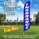 INSURANCE blue white windless flag