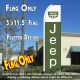 JEEP Flutter Feather Banner Flag (11.5 x 3 Feet)