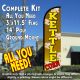 Kettle Corn Windless Advertising Feather Banner – Complete Flag Kit