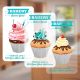 1000 Frosted & Clear Plastic Business Cards Round corners