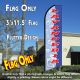 Lavanderia (Blue) Windless Advertising Feather Banner – Flag Only