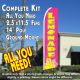 LEMONADE (Pink) Flutter Feather Banner Flag Kit (Flag, Pole, & Ground Mt)