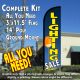 Lighting Sale Windless Feather Banner Flag Kit (Flag, Pole, & Ground Mt)
