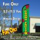 Local Grown Fruit Windless Advertising Feather Banner – Flag Only