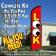 Look (Red) Windless Advertising Feather Banner – Complete Flag Kit