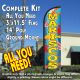 Mariscos Windless Feather Banner Flag Kit (Flag, Pole, & Ground Mt)