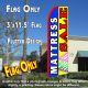 Mattress Sale (Blue/Yellow) Windless Advertising Feather Banner – Flag Only