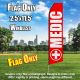 Medic (Red/White) Econo Feather Banner Flag