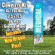 Medical (Light Blue/White) Econo Feather Banner Flag Kit