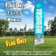 Medical (Light Blue/White) Econo Feather Banner Flag