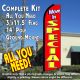 Move In Special (Red) Windless Advertising Feather Banner – Complete Flag Kit