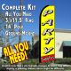 PARTY SUPPLIES (Yellow/Red) Flutter Feather Banner Flag Kit (Flag, Pole, & Ground Mt)