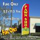 PAWN SHOP (Coins) Flutter Feather Banner Flag (11.5 x 2.5 Feet)